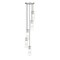Z-Lite Alton Chandelier, 5-Light, 12 In.W x 14.25 In.H, Brushed Nickel/Clear+Frosted 824P-5R-BN - alternate 4